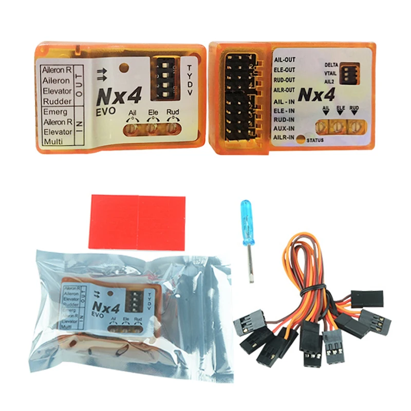 Scheda Controller Di Volo Zmr Nx4 Pro Evo Per Singal Dual Delta E V-Tail Aileron Velocità Di Supporto Aereo Ad Ala Fissa/Hold/Gyro Off