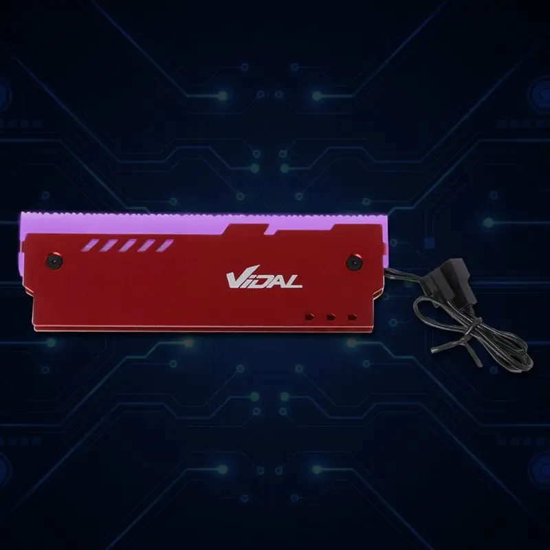 Настольный вентилятор охлаждения памяти 5V RGB материнская плата синхронный алюминиевый теплоотвод ОЗУ