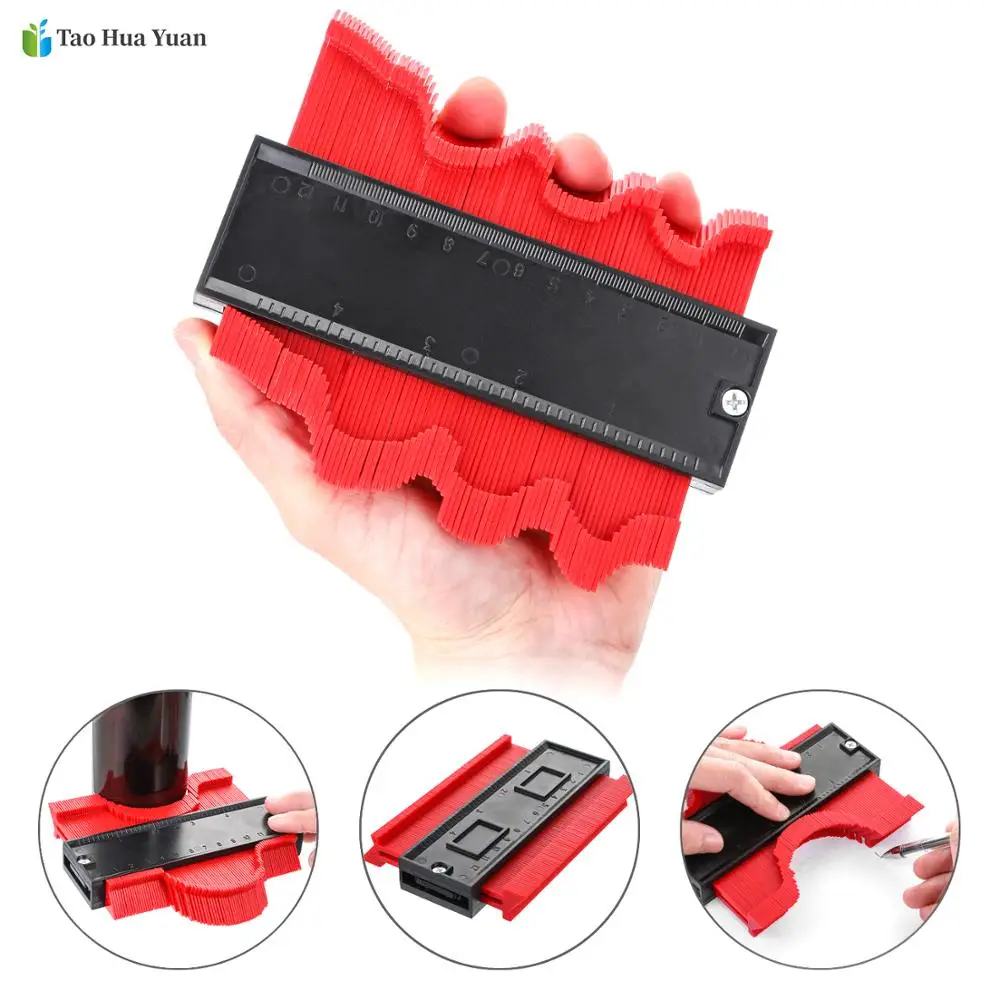 5/10 inch Multi functional Contour Gauge Tiling Laminate Tiles Edge