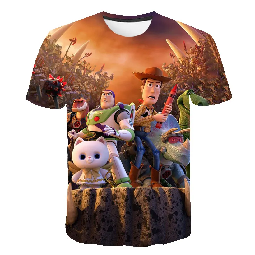 Juguete Story 4 2019nueva ropa para nivienos y nivienas ropa de verano de manga corta bebе camiseta chaqueta estampada camiseta