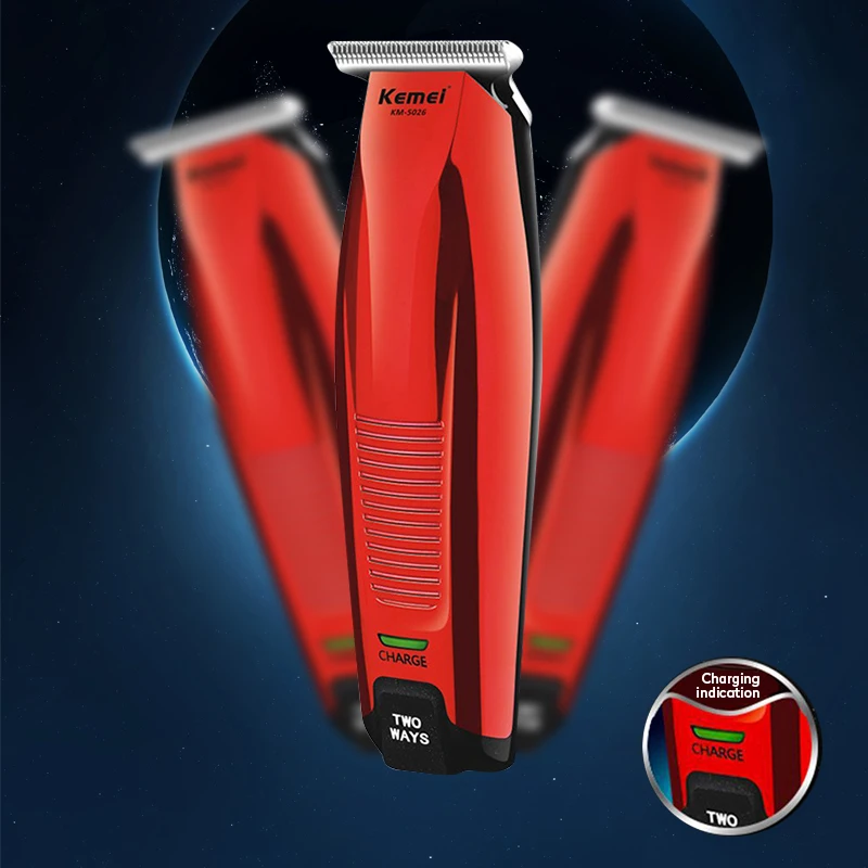 

Kemei Km-5026 Electric Hair Clipper 0Mm Bald Hair Clipper Electric Clipper Line Wireless Usb Charging Lasting Hair Trimmer