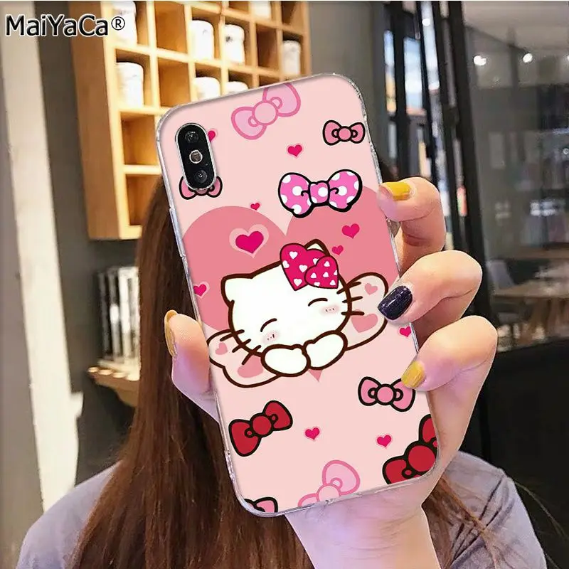10 MaiYaCa Горячая модная hello kitty на продажу аксессуары для телефонов Чехол для iphone 11 pro 8 7 66S Plus X 5S SE XR XS MAX - Цвет: 10