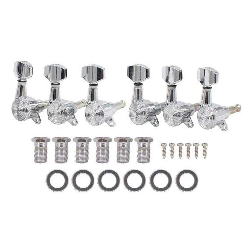 

Locked String Tuning Pegs Key Tuners Machine Heads for Acoustic Electric Guitar Lock Schaller Style