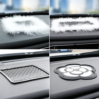 

Multi-function Anti-Slip Mat Silicone Storage Mat Key Phone Trim Holder Dashboard Storage Stand Car Decoration Auto Interior