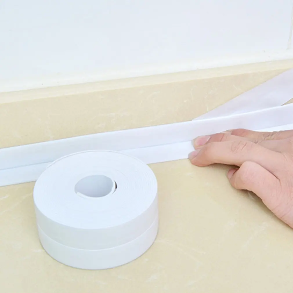 Kitchen And Bathroom Waterproof And Mildew Tape Kitchen Seam Seals Waterproof Strips Bathroom Toilet Gap Wall Stickers