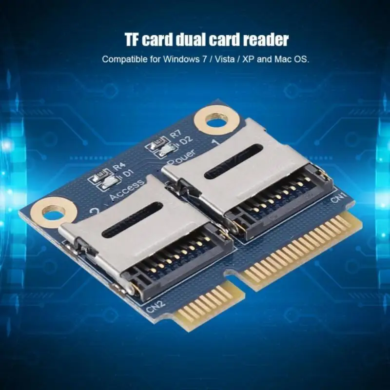 Новый цифровой TF-адаптер Mini PCI-e к двойному микро-безопасному карта