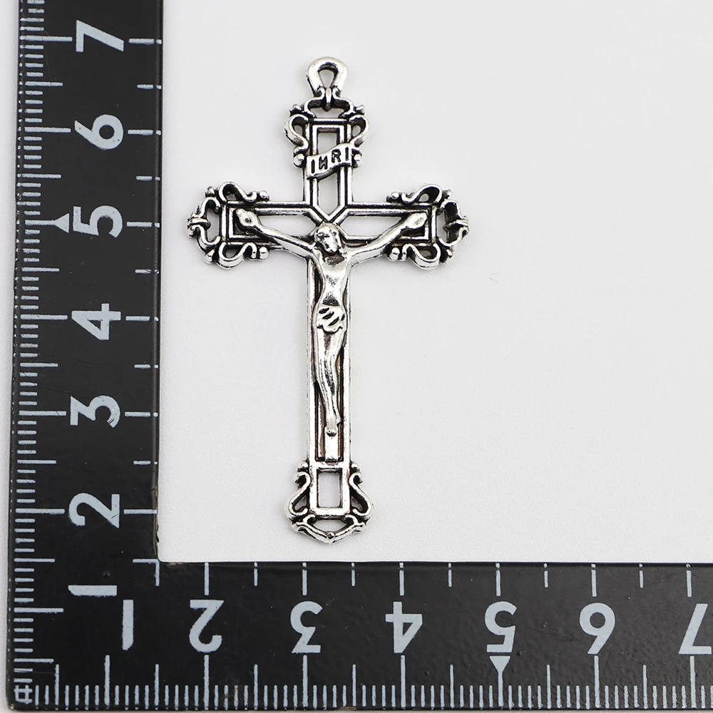 Lotto Di 8 Croci Per Rosario O Gioielli Artigianali, Pendenti E - Foto 10