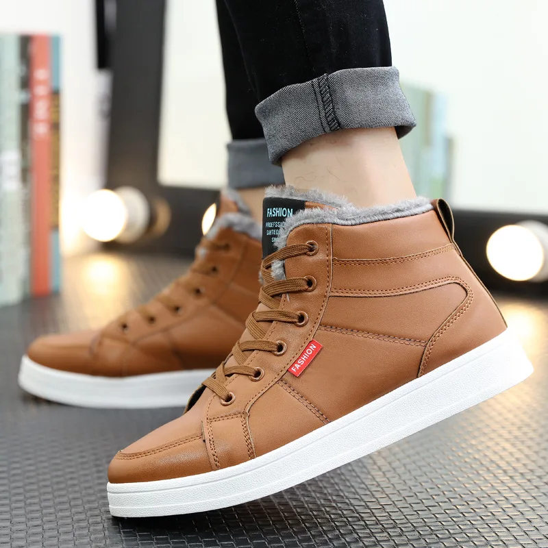 

Winter Boots Men Boots Outdoor Working Boots Men Warm Wither Shoes Non-Slip Sneakers Keep Warm Boots Nice Fashion Shoes