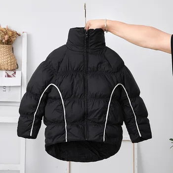 

Temperament Fan Children's Winter Children's Clothing Fashion New Boys And Girls Cotton High-neck Thick Down Jacket