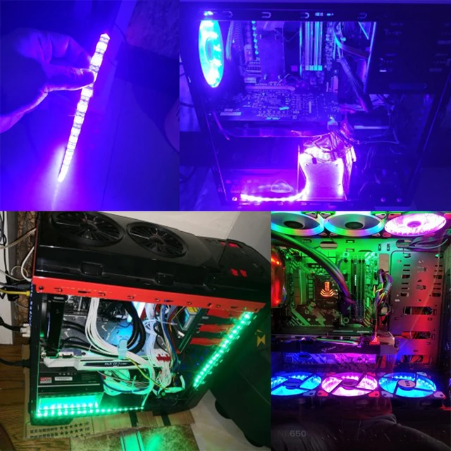 4pcs USB RGB Gaming LED Light Strip for PC Computer Case