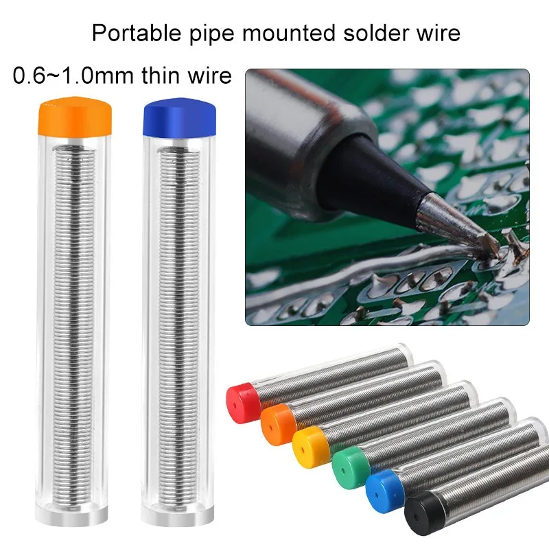 Pluma de alambre de soldadura de plata portátil, herramienta de reparación de instrumento de teléfono móvil, núcleo de estaño, 0,6 MM, envío directo