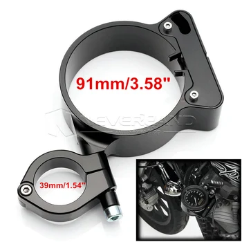 

CNC Black 39mm Motorcycle Side Mount Speedo Relocation Bracket Case For Harley Sportster XL 883 1200 48 D35