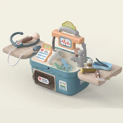 Jouets médicaux pour enfants, Kit de jeu, maison de jeu, ensemble de jouets éducatifs, Simulation de stéthoscope, boîte médicale 