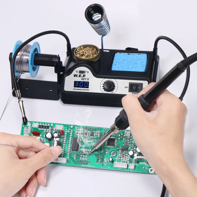 WEP 927-II 2 Helping Hands Electric Soldering Iron Station 2