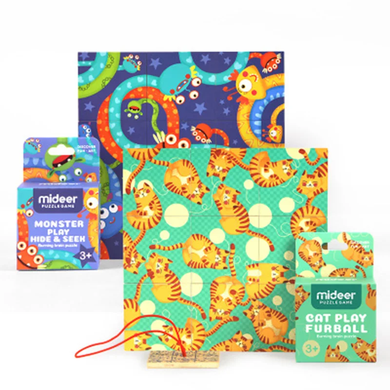 

Burning Brain Puzzle Monster Wooden Toy Children Early Education Jigsaw Wood Animals Gift For Kids 3-6 Years Old Desktop Games