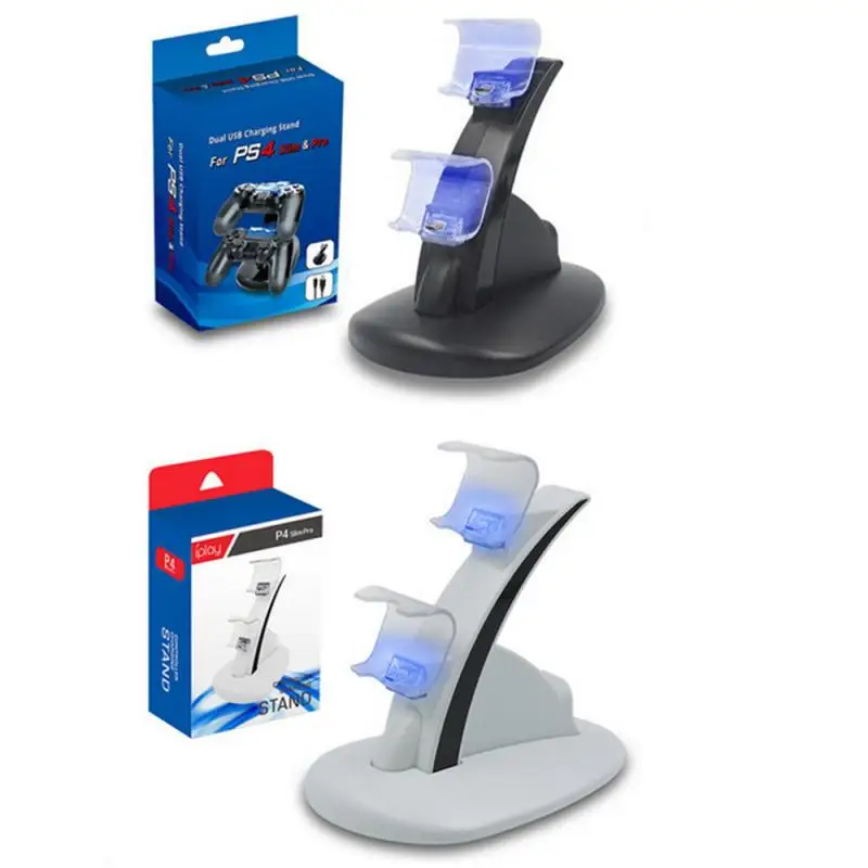 

Dual Controller Charger For PlayStation 4 slim pro LED Charger Dock Station For PlayStatio PS4 slim pro USB Charging Stand Base