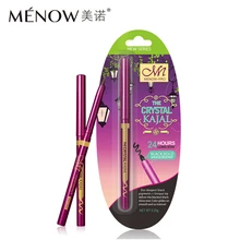 Menow Ультра черный коричневый с кристаллами подводка для глаз kajal карандаш супер гладкая подводка для глаз макияж натуральный 24H прочный водонепроницаемый подводка для глаз