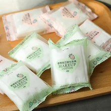 8 упаковок, двухсторонние хлопковые подушечки для макияжа, герметичная хлопковая пуховка для дизайна ногтей, дорожная посылка для снятия макияжа, ватные подушечки для удаления салфеток