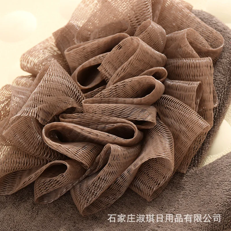 Rub Bath Towel Dual Purpose Elegant Family Thick Hole-Rub Bath Towel Mesh Sponge Manufacturers Direct Selling Wholesale Bath Sup