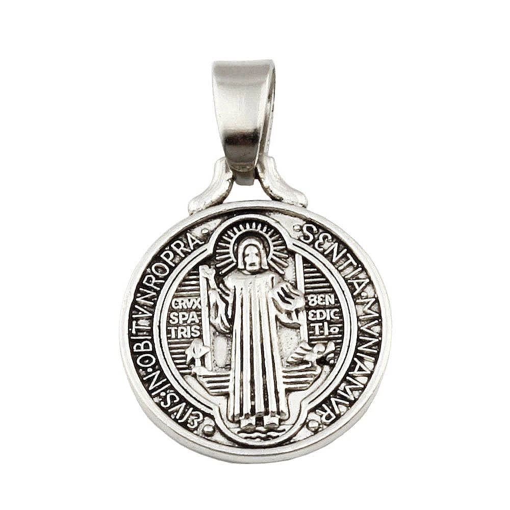 100 шт. цинковый сплав металлическая фотогалерея 18x27 мм|saint benedict|saint benedict medalsaints medals |