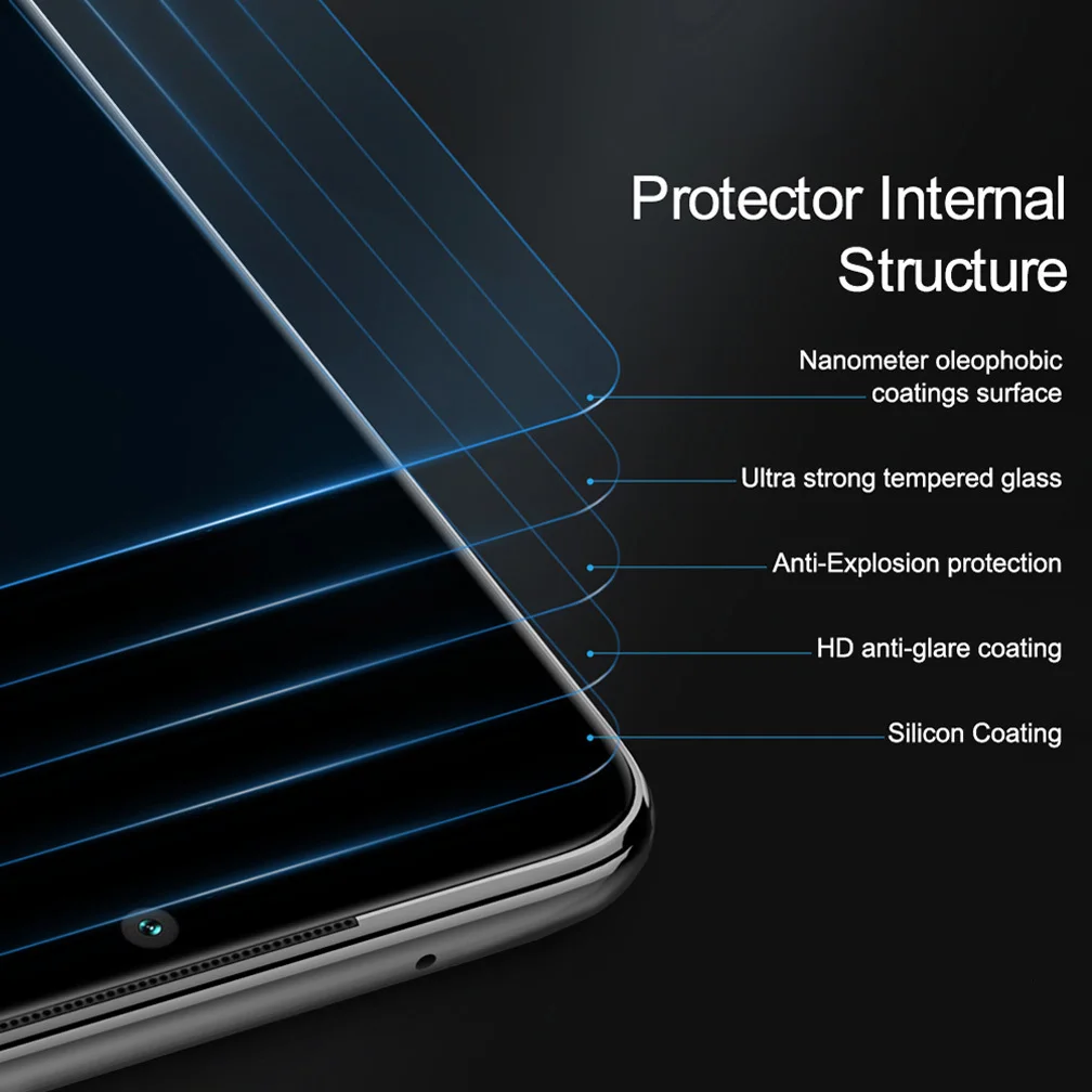 NILLKIN Закаленное стекло пленка для Xiaomi Redmi Note 8 pro Amazing H/H+ Pro Nano Анти-взрыв 9H жесткий защитный экран протектор