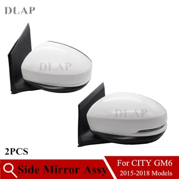 

Auto 2PCS Outer Side Mirror Assy For HONDA CITY GM6 2015 2016 2017 2018 Rearview Mirror Assy 3PINS 5PINS Base color