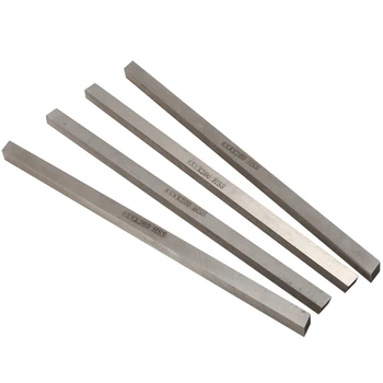

4 pcs CNC Lathe HSS Square Cutting Tool Bits Bar 8mm x 8mm x 200mm Gray