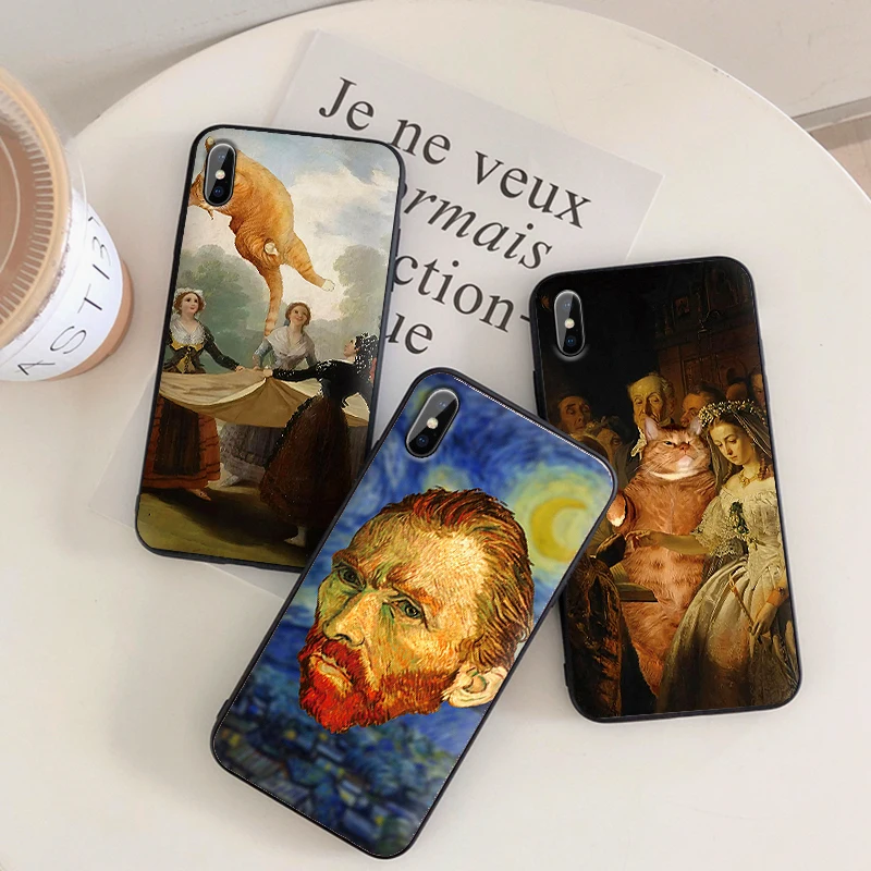 Black cases for Vivo V7/Y75 V7Plus/Y79 V9/Y85/Y89 soft coque V11/V11Pro V15 Pro Z5X Y11 V17 U3 Y5S caracasa case cat fat | Мобильные