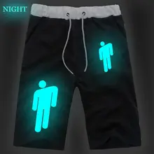 Лидер продаж Billie Eilish светящиеся спортивные штаны спортивные короткие штаны для бега Короткие Штаны Бегуны спортзалы фитнесс спортивная одежда