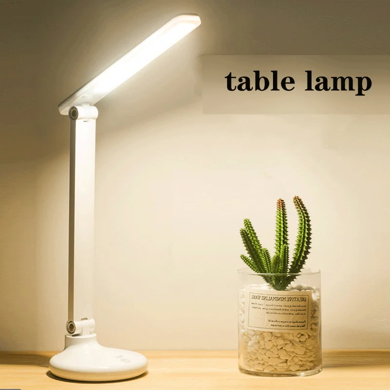 

Folding LED table lamp USB charging eye protection reading learning desk light bedroom evening lighting dimmable bedside lamp
