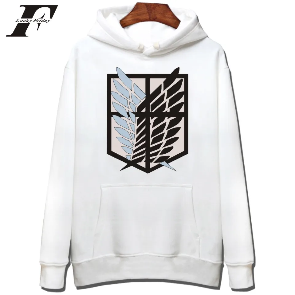  LUCKYFRIDAYF Japan Pop Anime Women Hoodies Sweatshirts Attack On Titans Hooded Sweatshirt Women All