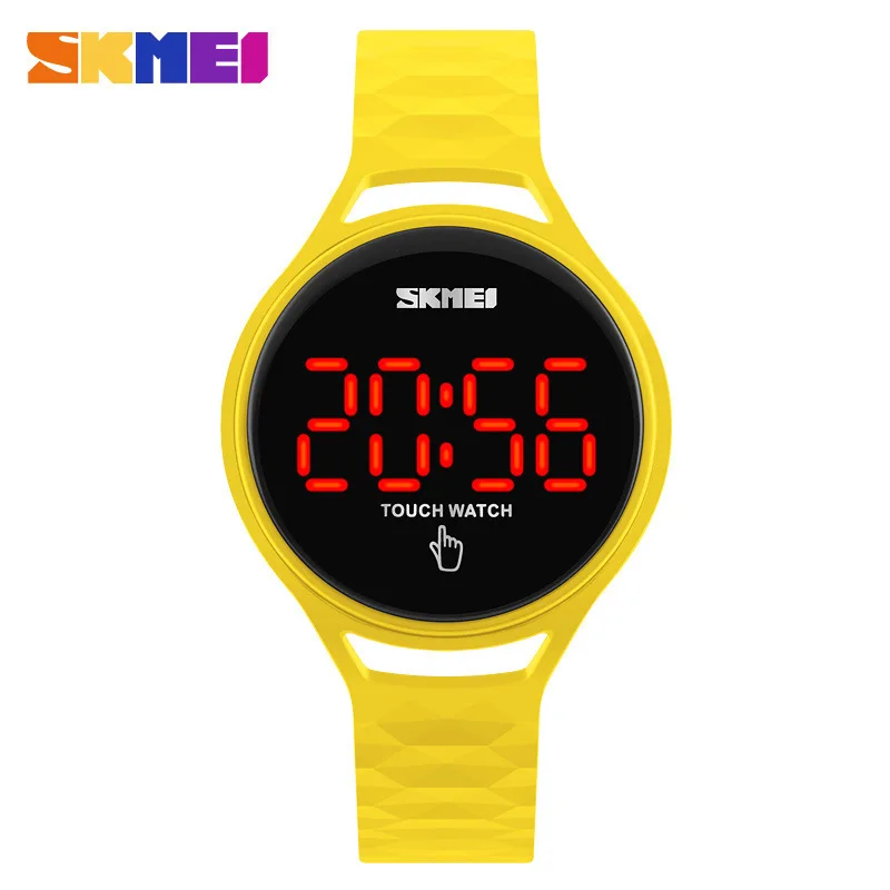 

Skmei 1230 AliExpress Hot Selling Touch Screen Jelly Color Silicone Band Waterproof Simple Watch WOMEN'S Watch