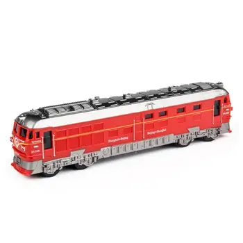 

1:87 Simulated Alloy Train Locomotive Model Pull Back Vehicle Toy Sound Lights 72XC