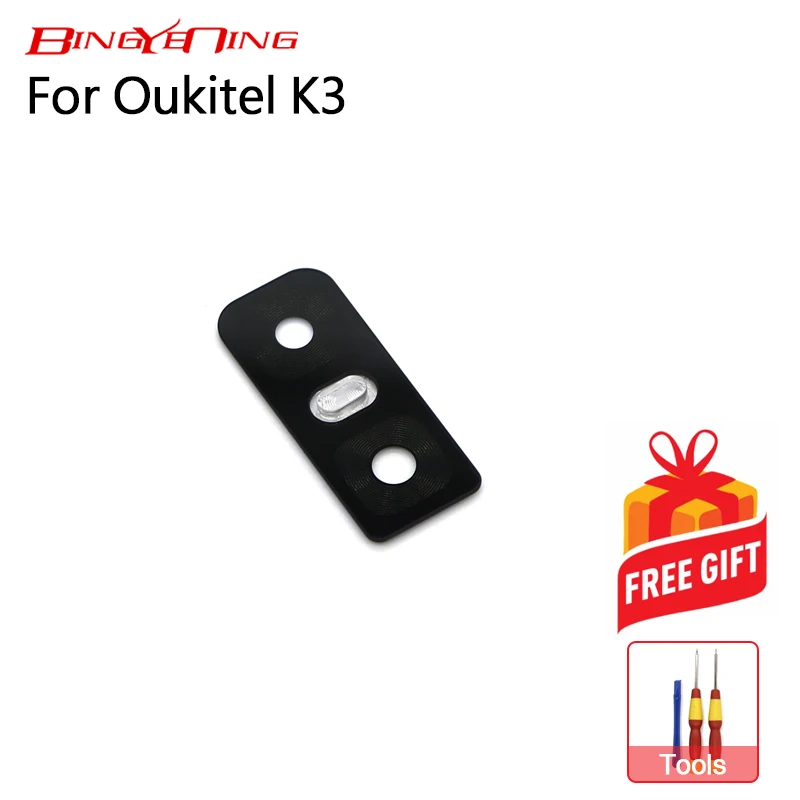 BingYeNing, высокое качество, объектив для задней камеры Oukitel K3, стекло для задней камеры+ задняя крышка для вспышки