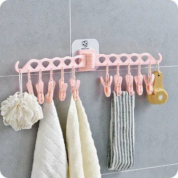 

YIGUISI TikTok 1PC Clothes Socks Hangers Drying Rack Multifunction Plastic rack drying hanger multi-layer Storage Racks