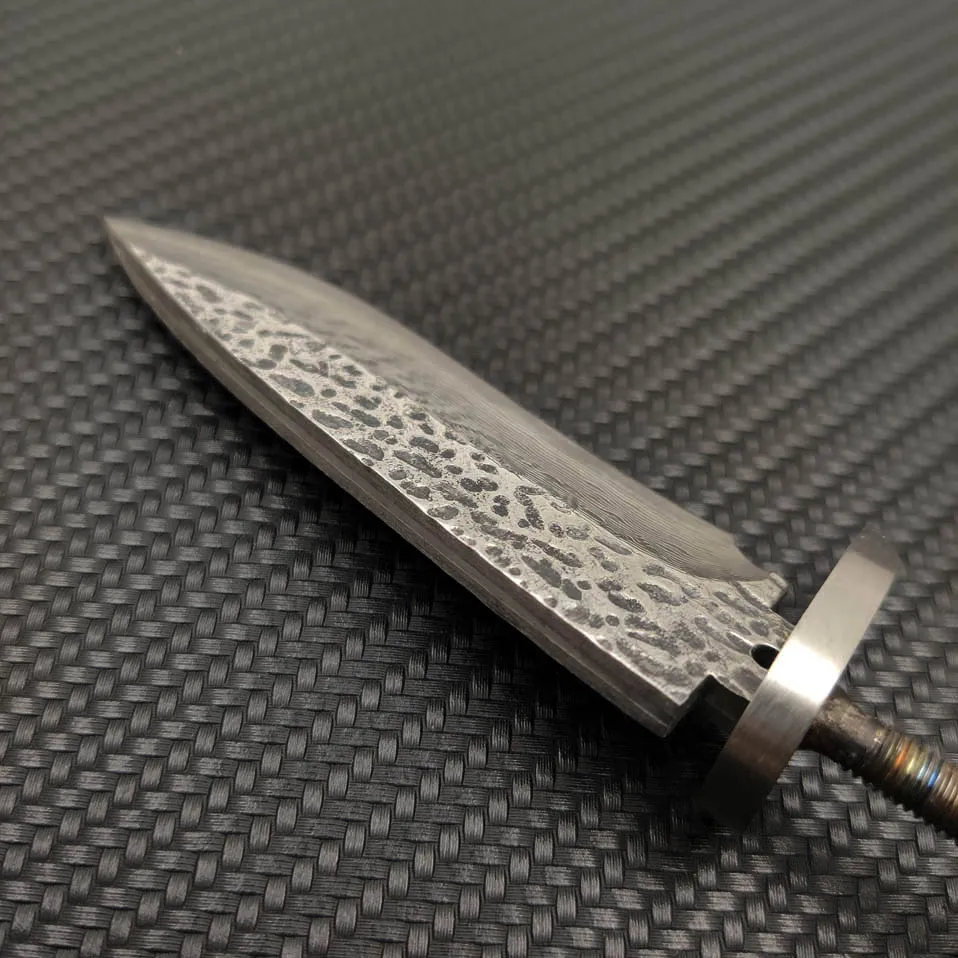 X-03DP DIY VG10 Дамасская стальная ковка шаблон стальной прямой нож фиксированное лезвие заготовка diy полуфабрикат нож заготовки стали