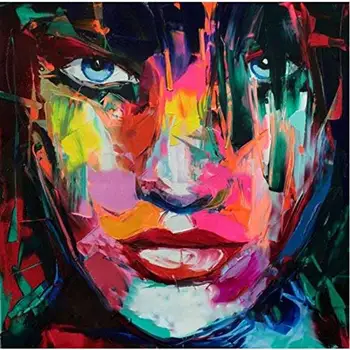 

Hand Painted Francoise Nielly Face Painting Abstract Oil Painting Oil Paintings Abstract Pictures Decoration Home Living Room