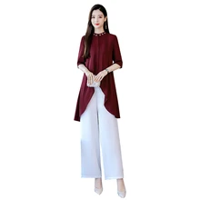 Вьетнам aodai платье Чонсам для женщин традиционная одежда ao dai комплект длинный комплект из двух предметов Китайская традиционная одежда