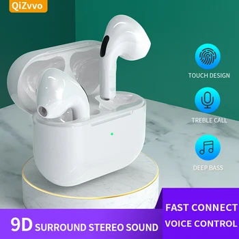 

TWS Earbuds Wireless Bluetooth Earphones Headset Touch Voice Control Noise Reduction Stereo Cordless Headphones for Apple Xiaomi