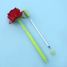 Stylo Gel Rose rouge créatif, pour le bureau, pour étudiants, Kawaii 