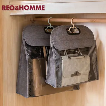 

Dustproof Portable Handbag Storage Bags Anti-Dust Cover Clear Transparent Hanging Closet Bags Organizer with Handle S L