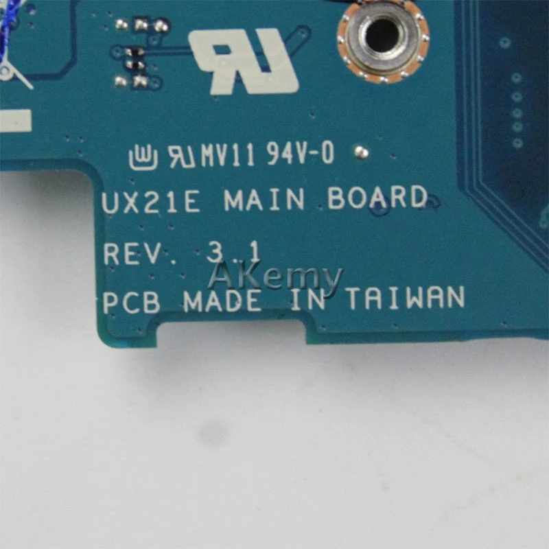 Akemy UX21E With i5-2467 CPU 4GB RAM Mainboard REV3.1 For Asus UX21 UX21E laptop motherboard USB 3.0 100% tested Working