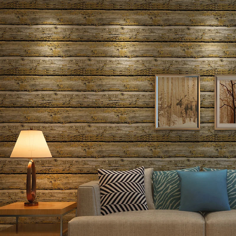 

Personalized Wallpapers Home Decor Vintage Chinese Wood Strip Wall Paper Roll For Living Room Walls Papel Pintado Mural Behang