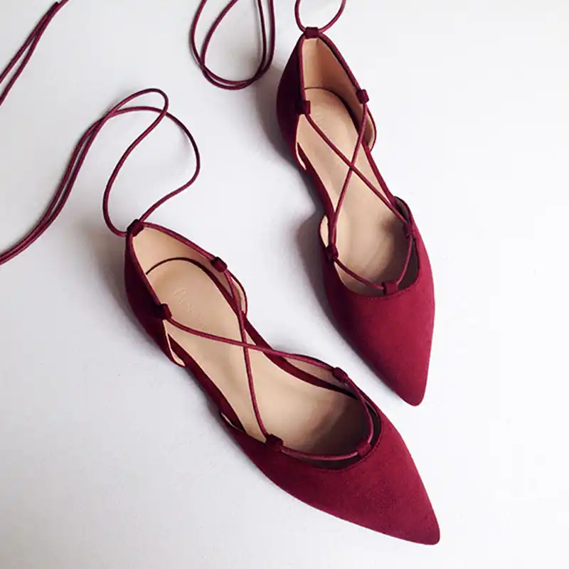 Zapato Plano Punta Mujer 2025