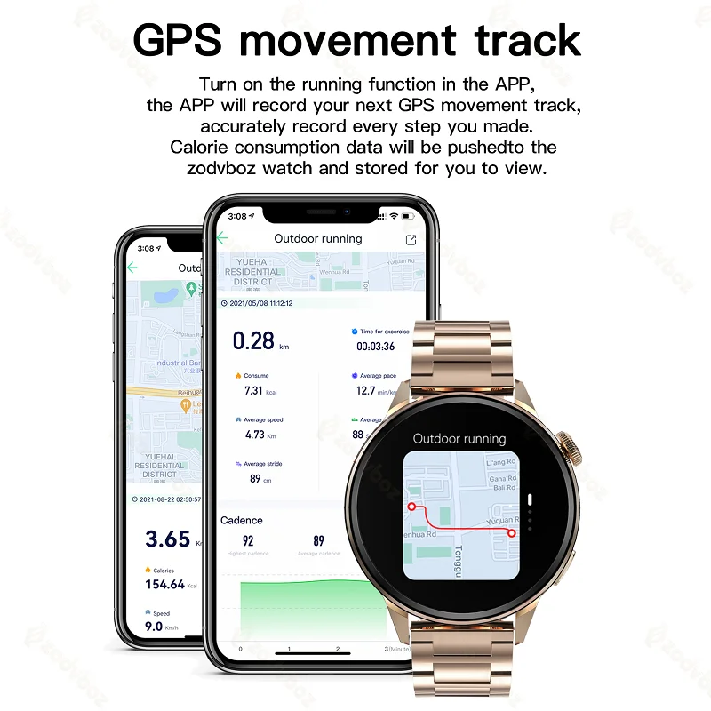 Trilha de Movimento Ecg + Ppg Novo Relógio Inteligente Masculino Ritmo Cardíaco Feminino bt Call Gps Esportes Smartver Samsung Android Ios Nfc - Image 4