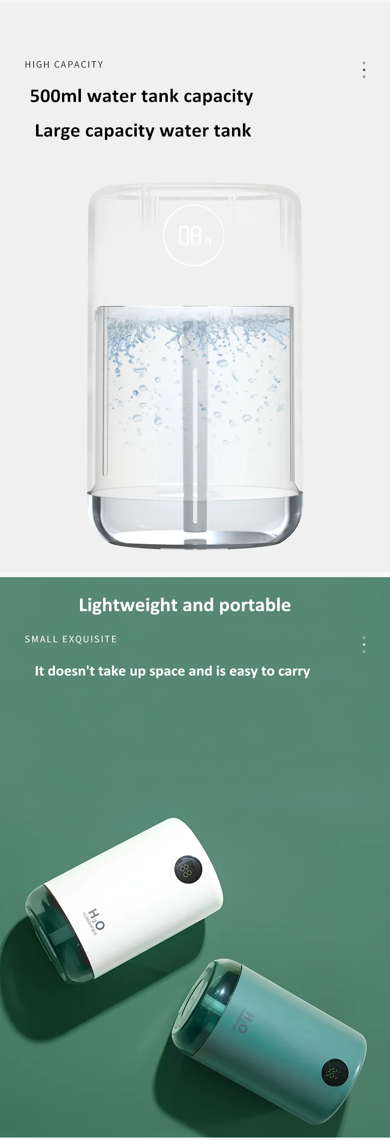 portátil com aroma, difusor de névoa, bateria