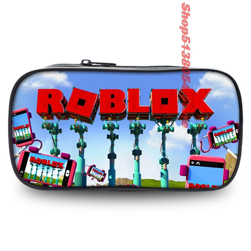 ROBLOX сумка на молнии, чехол для карандашей, саржевый холст, большая коробка для ручек, сумка для карандашей для студентов, школьные канцелярские принадлежности - Цвет: H