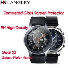 Стекло протектор экрана совместимый для samsung gear S3 Frontier SM-R760/Galaxy Watch 46 мм Классический