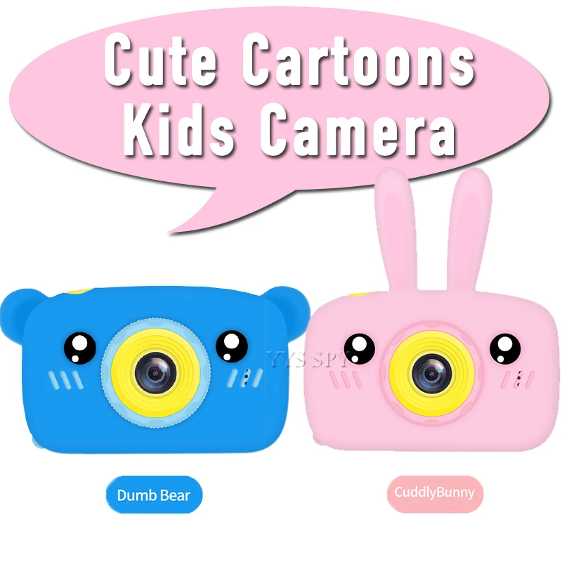 Cute Cartoon Children Camera 2.0 inch Mini Digital Video Camcorder HD 1080P Photography Vlog Kids Toy Gift Micro Cam Videocamera | Отзывы и видеообзор -4000218902265