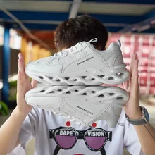 Роскошные мужские кроссовки с лезвиями для бега; прогулочная обувь; Цвет белый; кроссовки для спорта на открытом воздухе; коллекция 350 года; Дизайнерские кроссовки Kanye